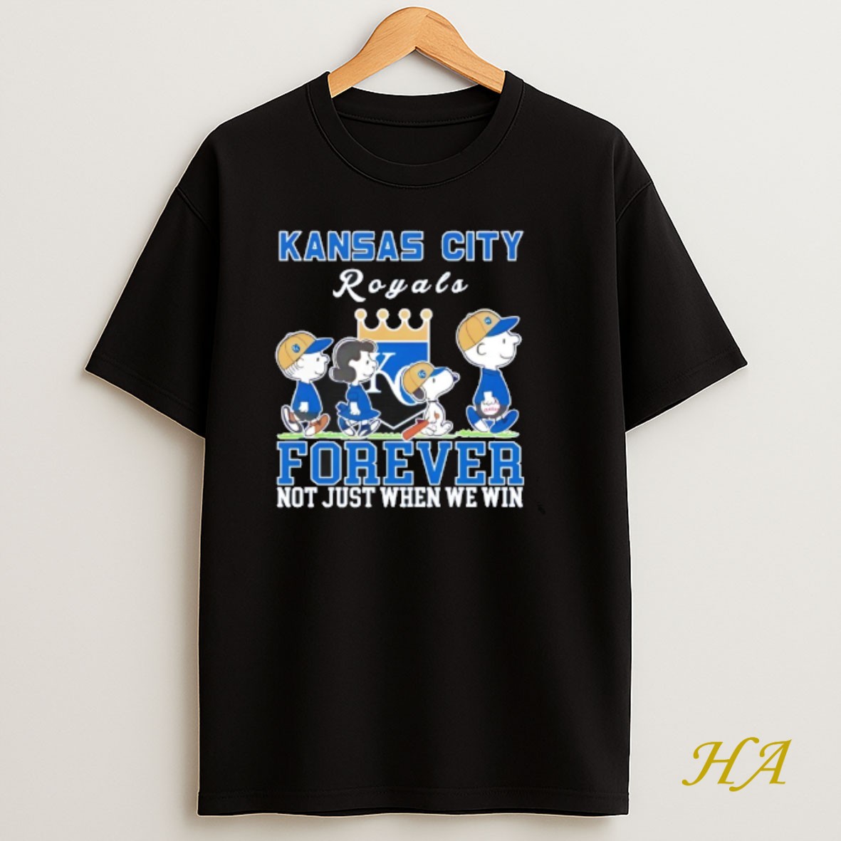 Official Forever Kansas City Royals Snoopy And Peanuts Forever Not Just When We Win T Shirt