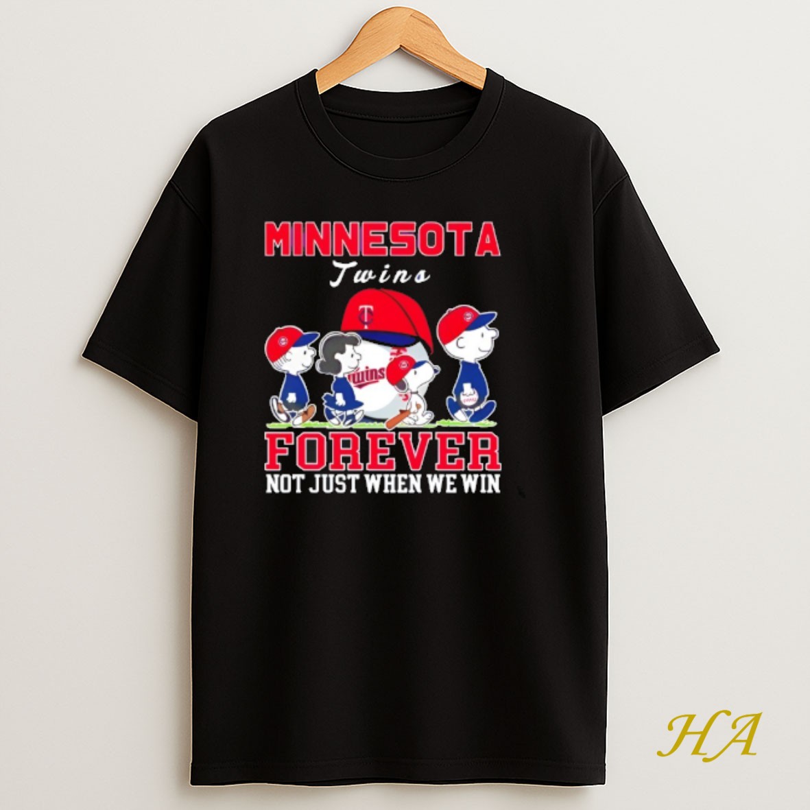 Official Forever Minnesota Twins Snoopy And Peanuts Forever Not Just When We Win T Shirt