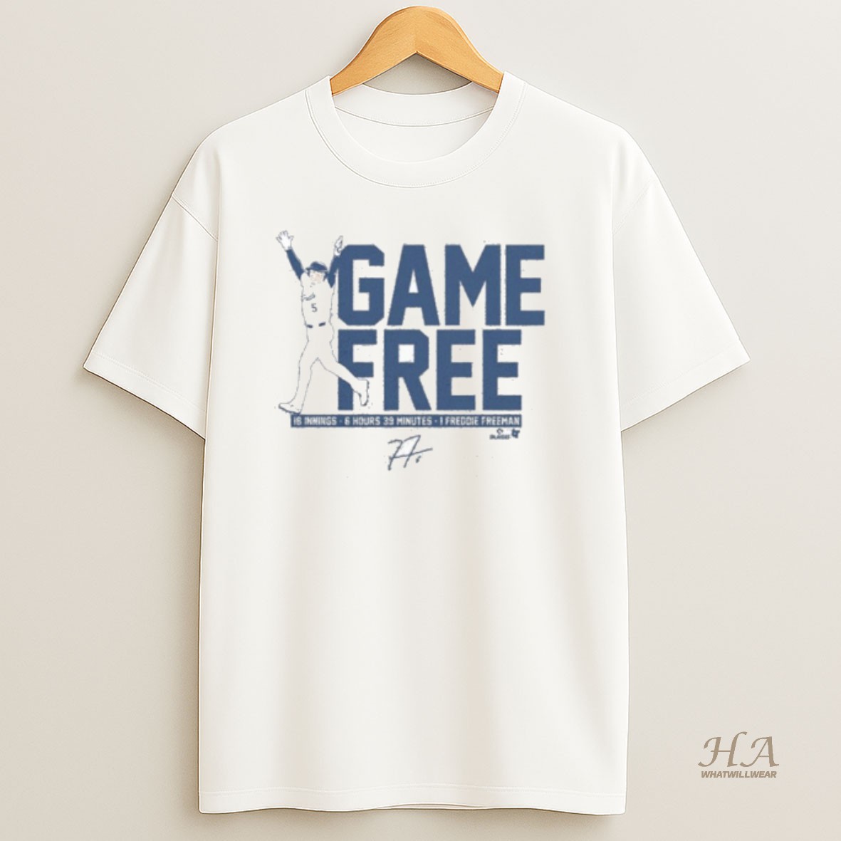 Official Freddie Freeman Game Free T Shirt