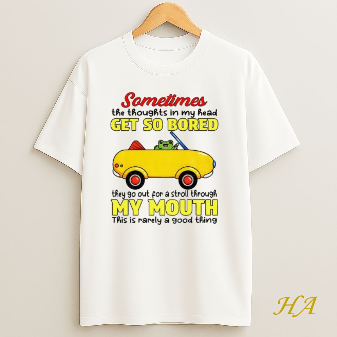 Official Frog Sometimes The Thoughts In My Head Get So Bored They Go Out For A Stroll Through My Mouth Shirt