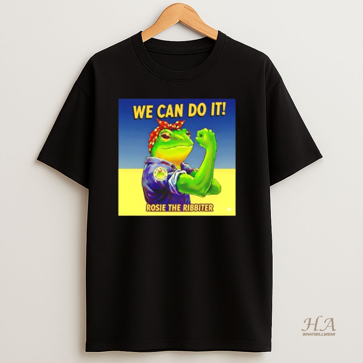 Official Frog We Can Do It Rosie The Ribbiter Shirt