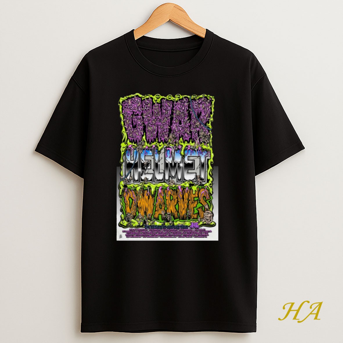 Official Gwar Helmet Dwarves Tour The Return Of Gor Gor Tour 2025 T Shirt