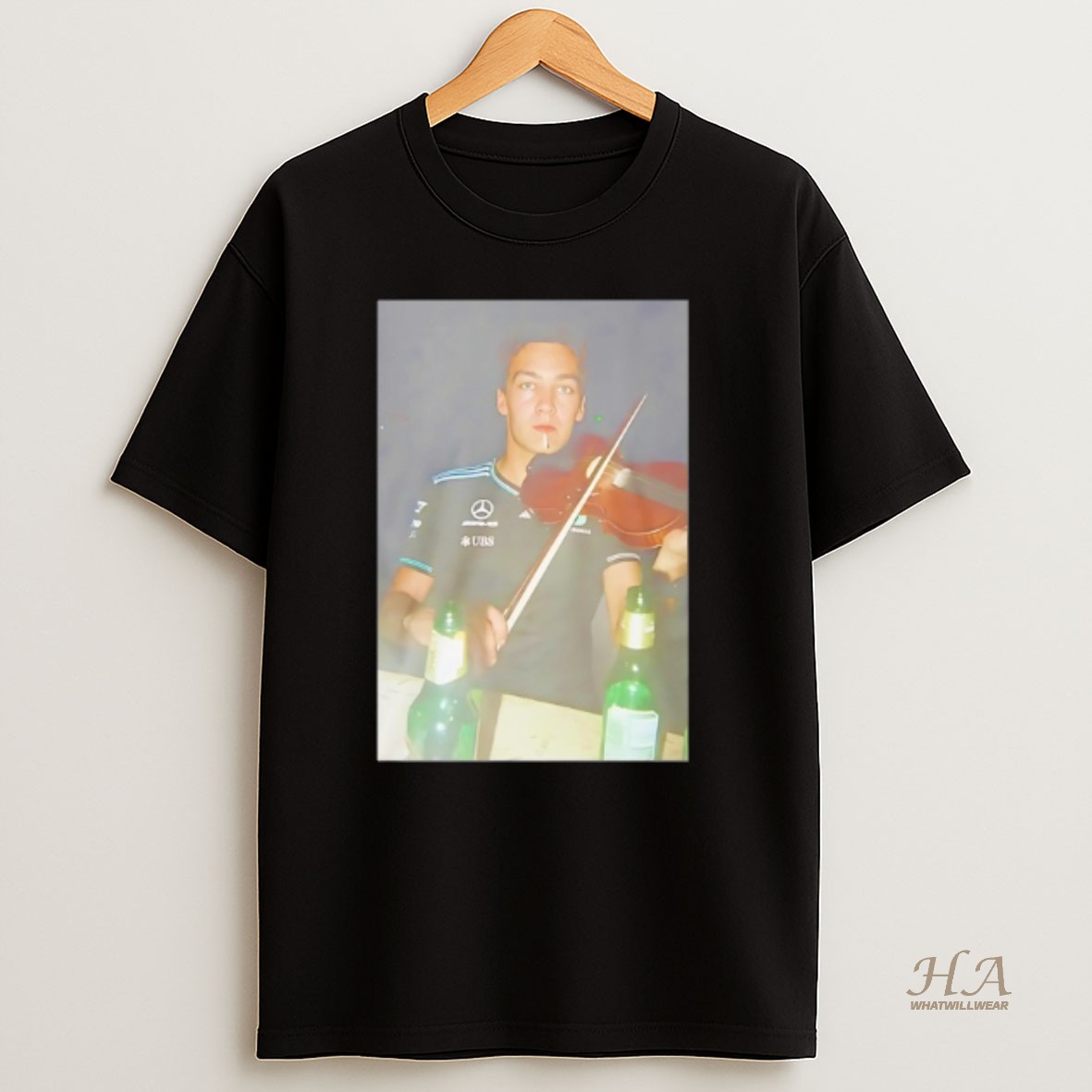 Official George Russell Music Smoking Photo Shirt