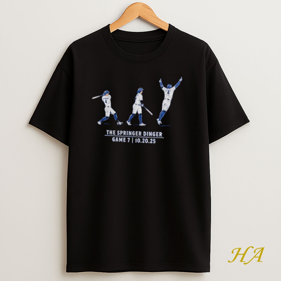 Official George Springer Toronto Blue Jays The Game Seven Springer Dinger 20 October 2025 Shirt