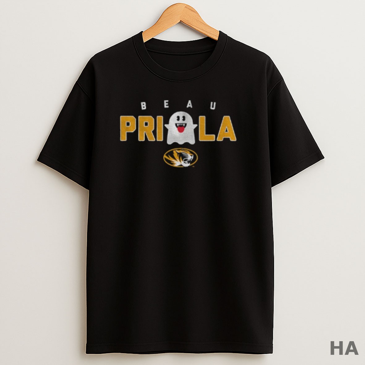 Official Ghost Beau Pribula Boo Missouri Tigers Football 2025 T Shirt