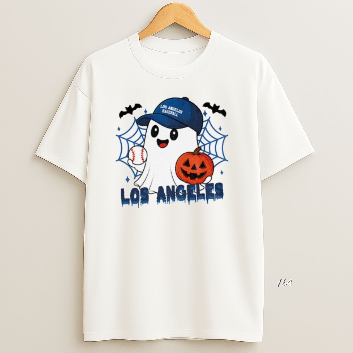 Official Ghost Los Angeles Dodgers Pumpkin Baseball Mlb 2025 T Shirt