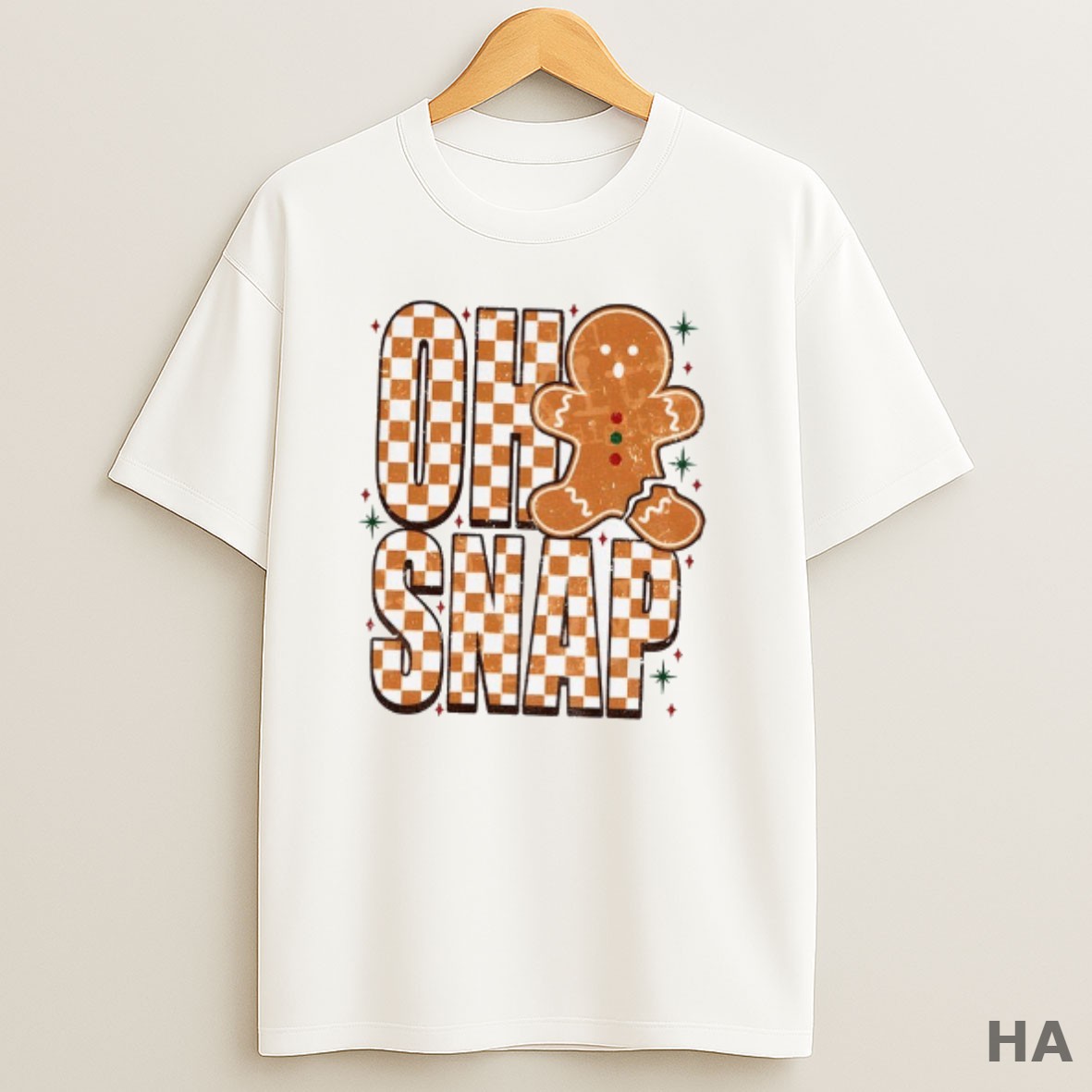 Official Gingerbread Oh Snap Merry Christmas T Shirt