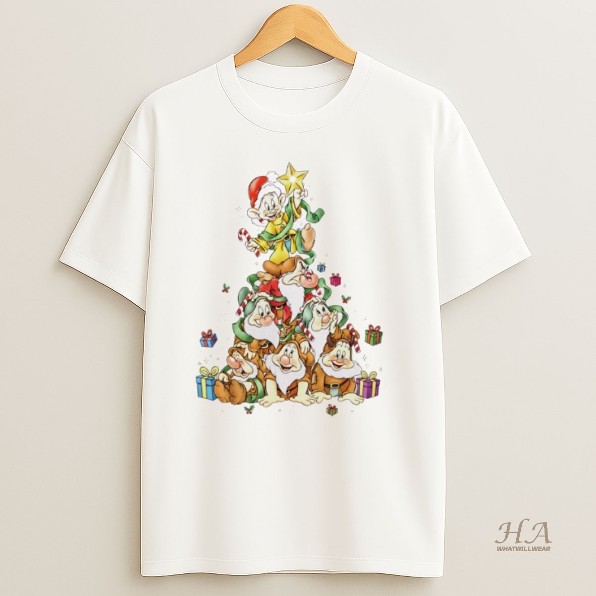 Official Gnomes Snow White Christmas Tree Merry Christmas T Shirt