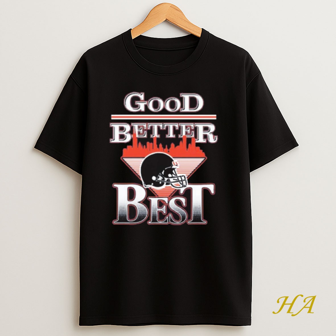 Official Good Better Best Chicago Bear Nfl Helmet T Shirt