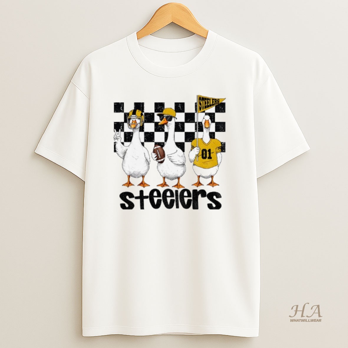 Official Goose Steelers Flag Pittsburgh Game Day Football Nfl Shirt