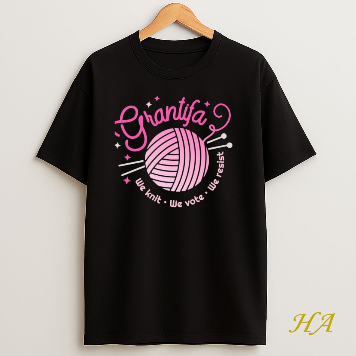 Official Grantifa We Knit We Vote We Resist T Shirt