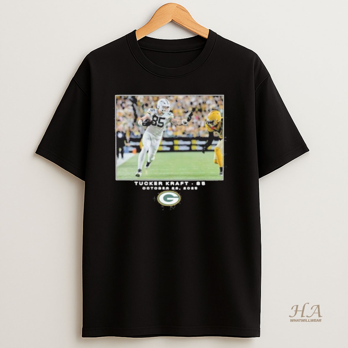 Official Green Bay Football Packers Tucker Kraft Flash Features Week 8 T Shirt