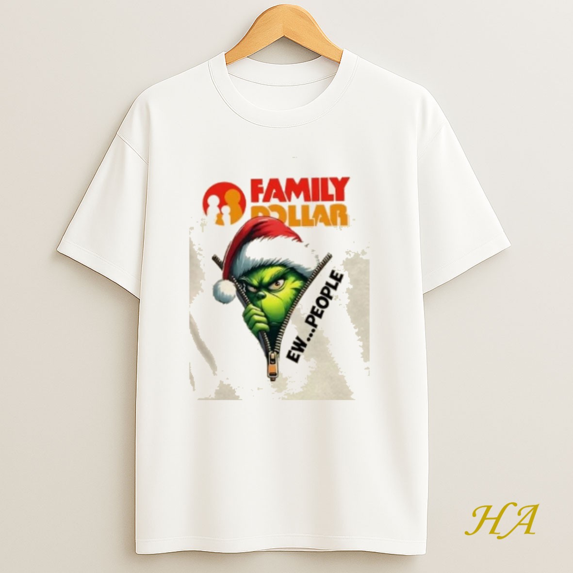 Official Grinch Christmas X Family Dollar Ew Shirt
