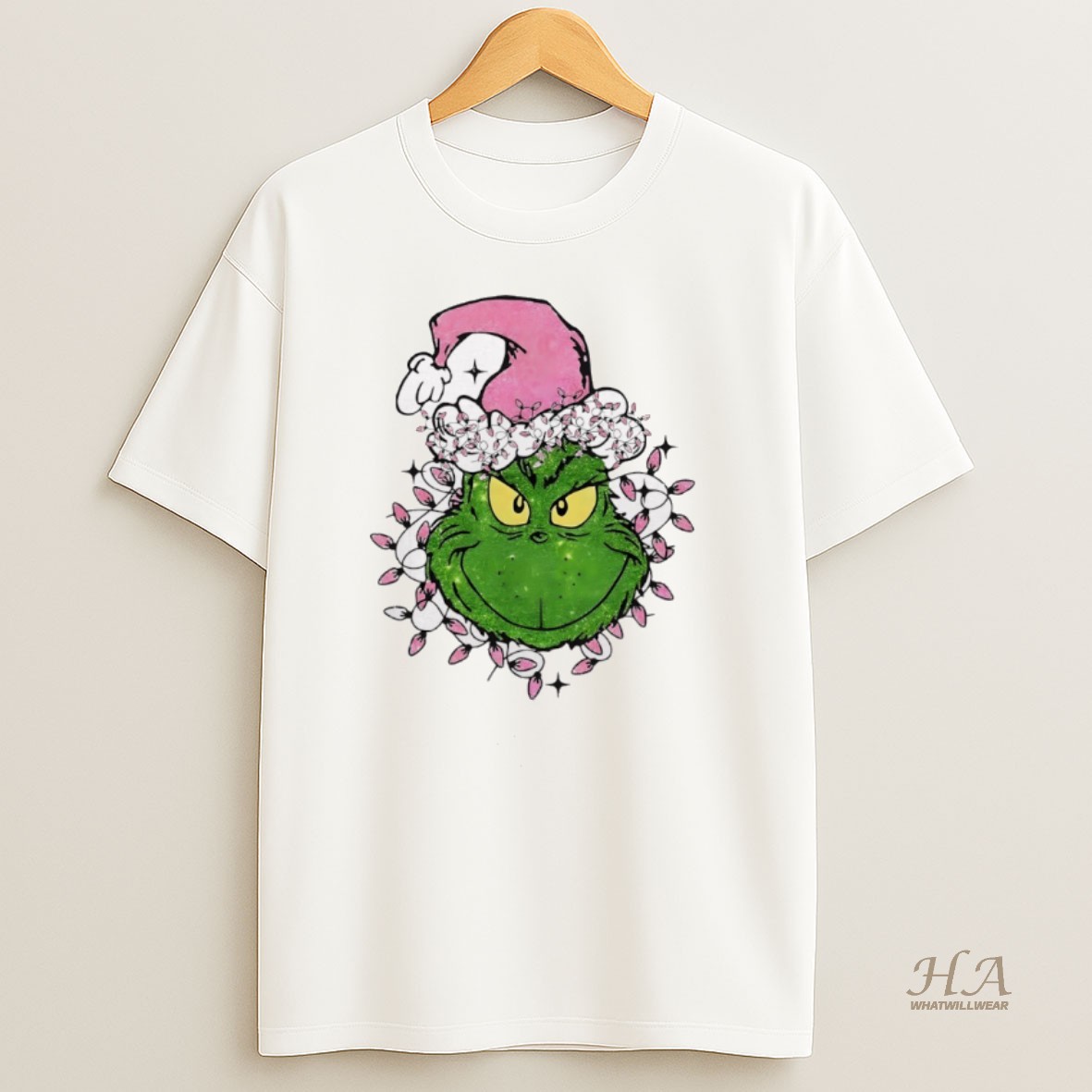 Official Grinch Max Santa Hat Pink Merry Christmas 2025 T Shirt