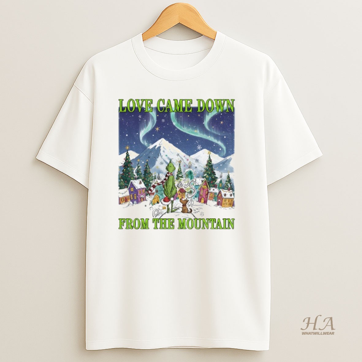 Official Grinch And Max Love Came Down From The Mountain Merry Christmas Shirt