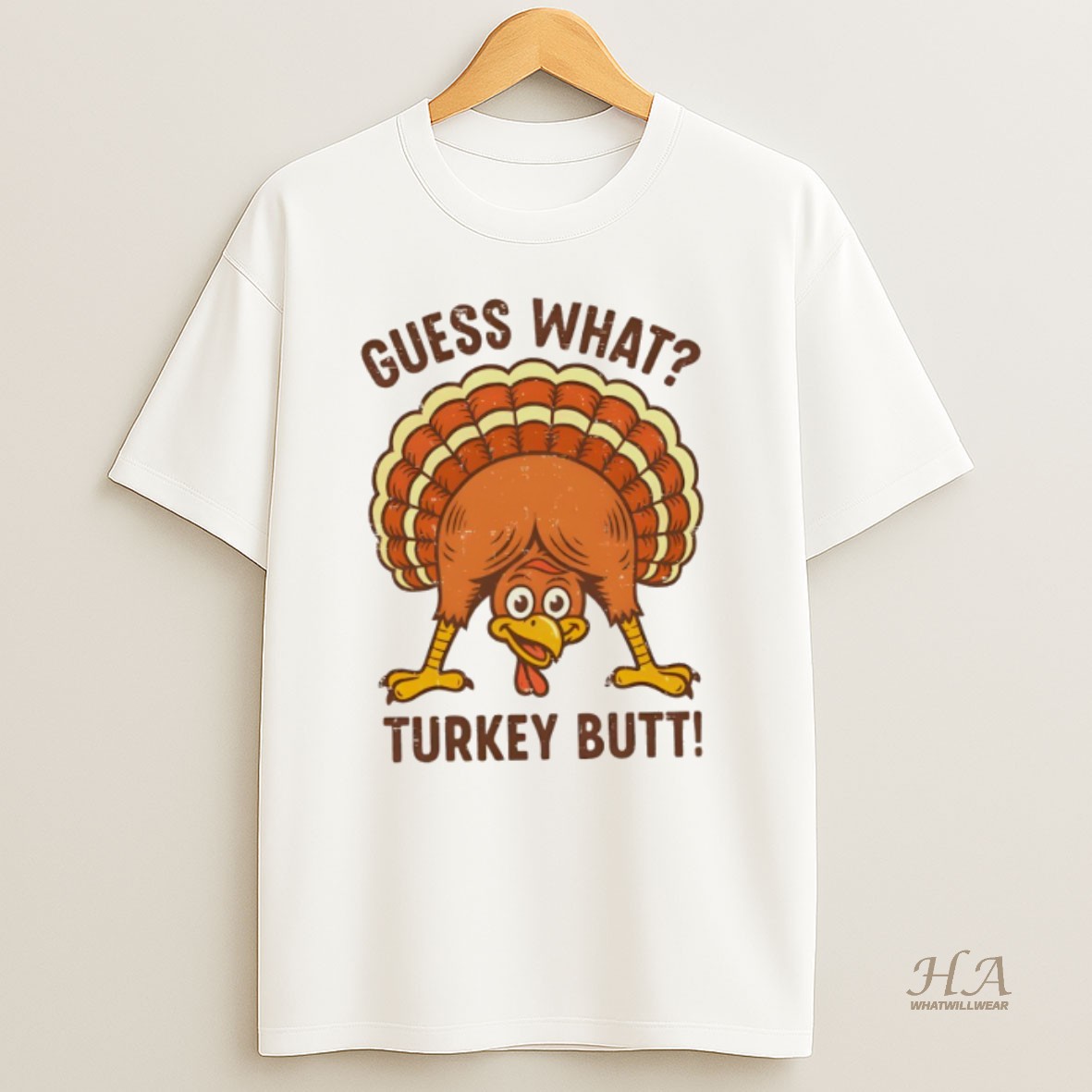 Official Guess What Turkey Butt Thanksgiving Funny Shirt