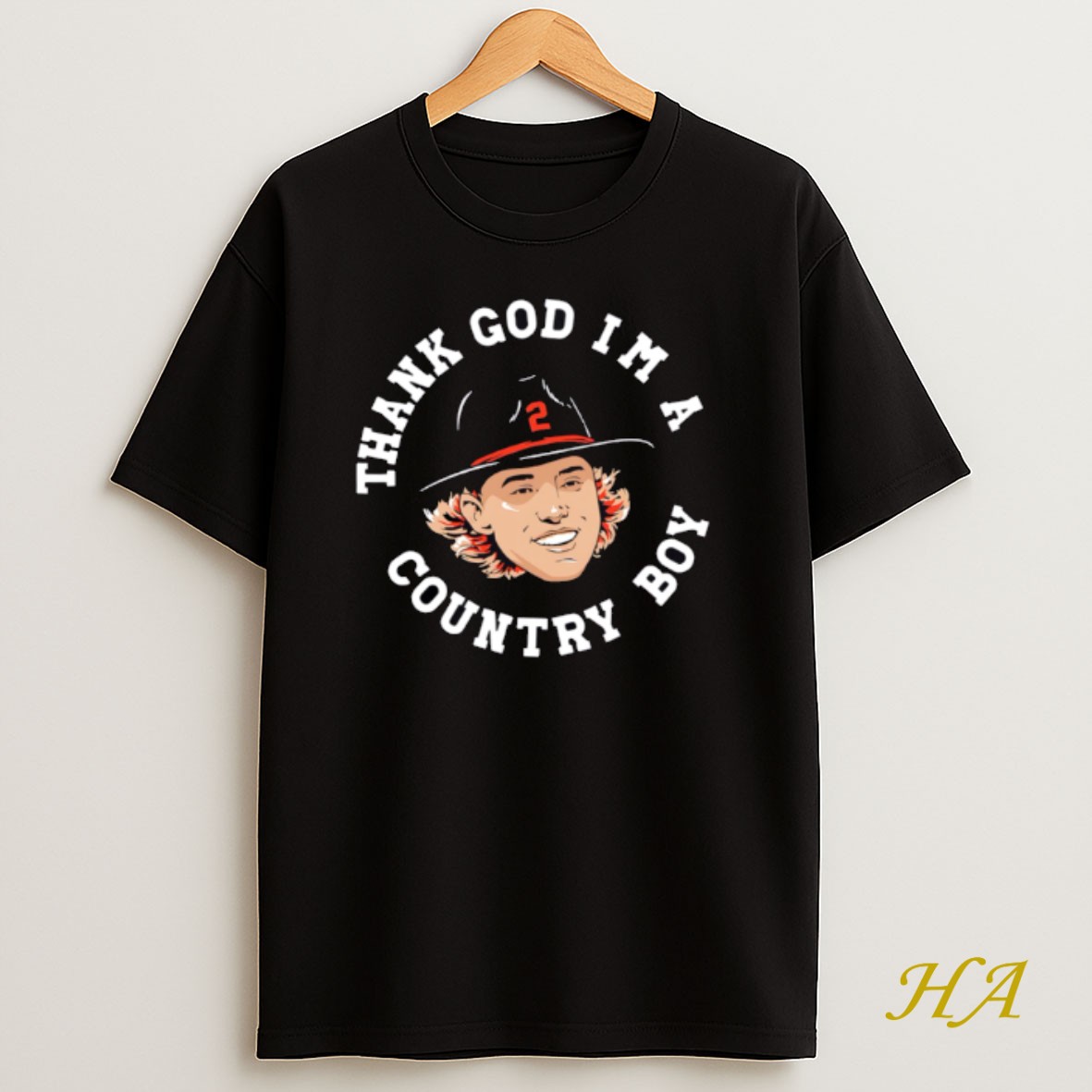 Official Gunnar Henderson Thank God Im A Country Boy Baltimore Oriol T Shirt