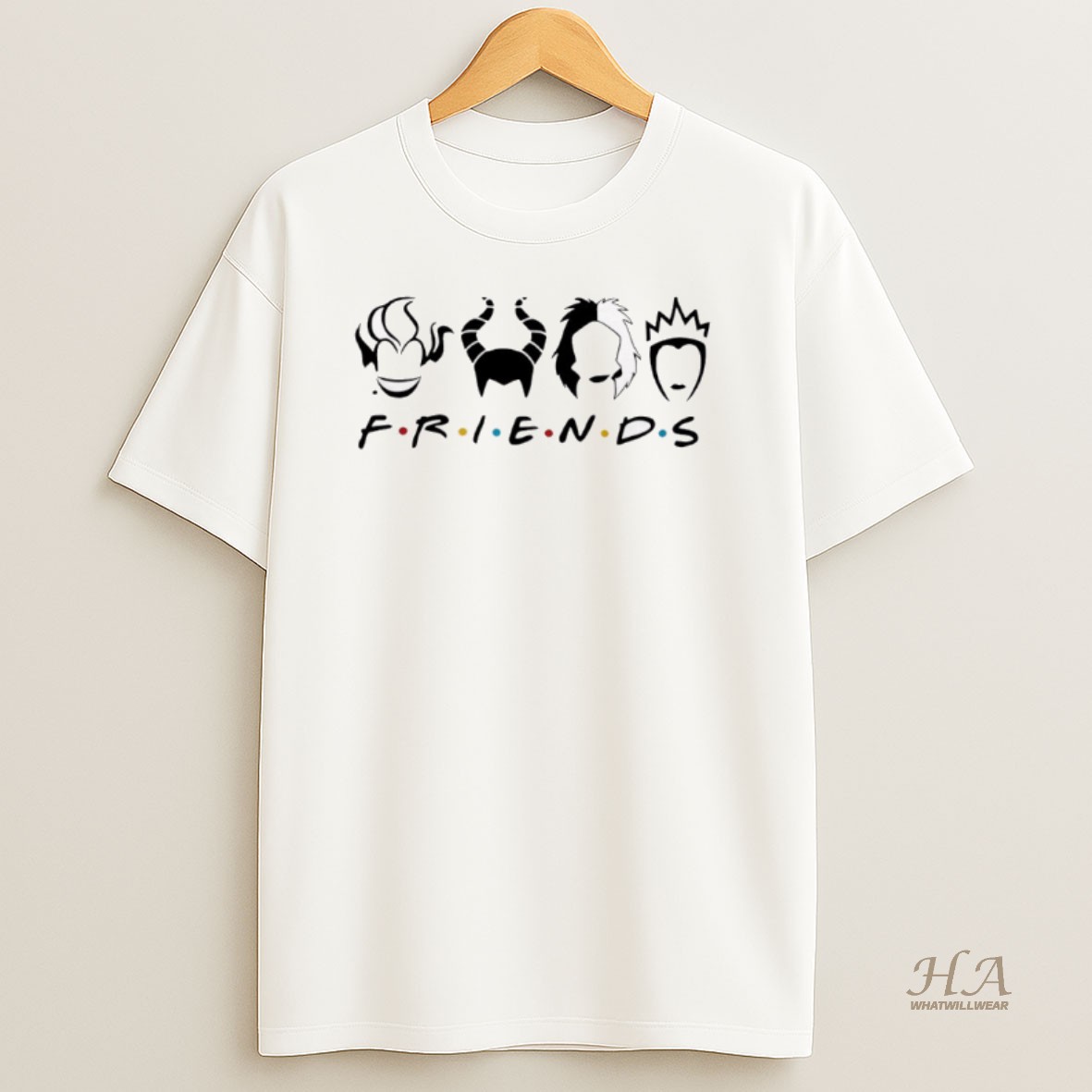 Official Halloween Horror Villain Friends Scary Horror Characters T Shirt
