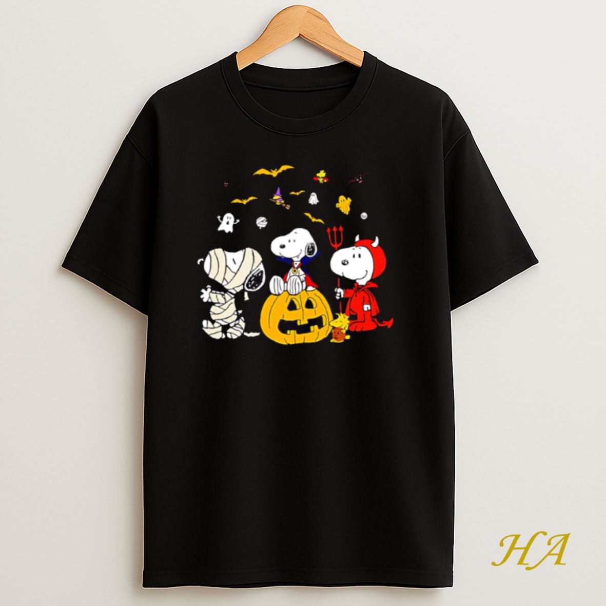 Official Halloween Snoopy Dog Peanuts T Shirt