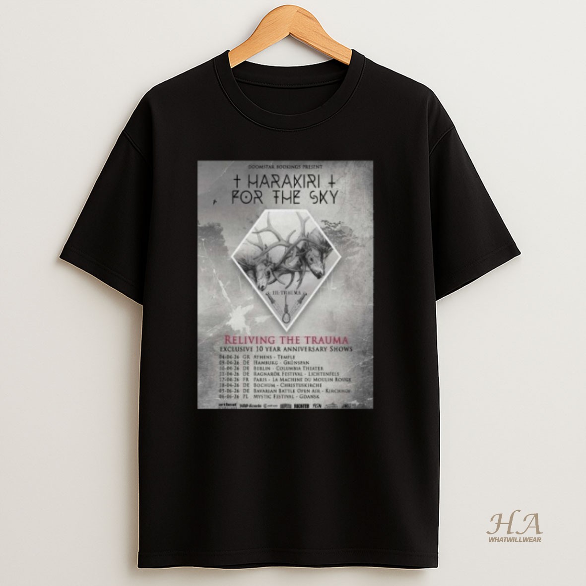 Official Harakiri For The Sky Exclusive 10th Anniversary Shows 2026 Long Sleve T Shirt