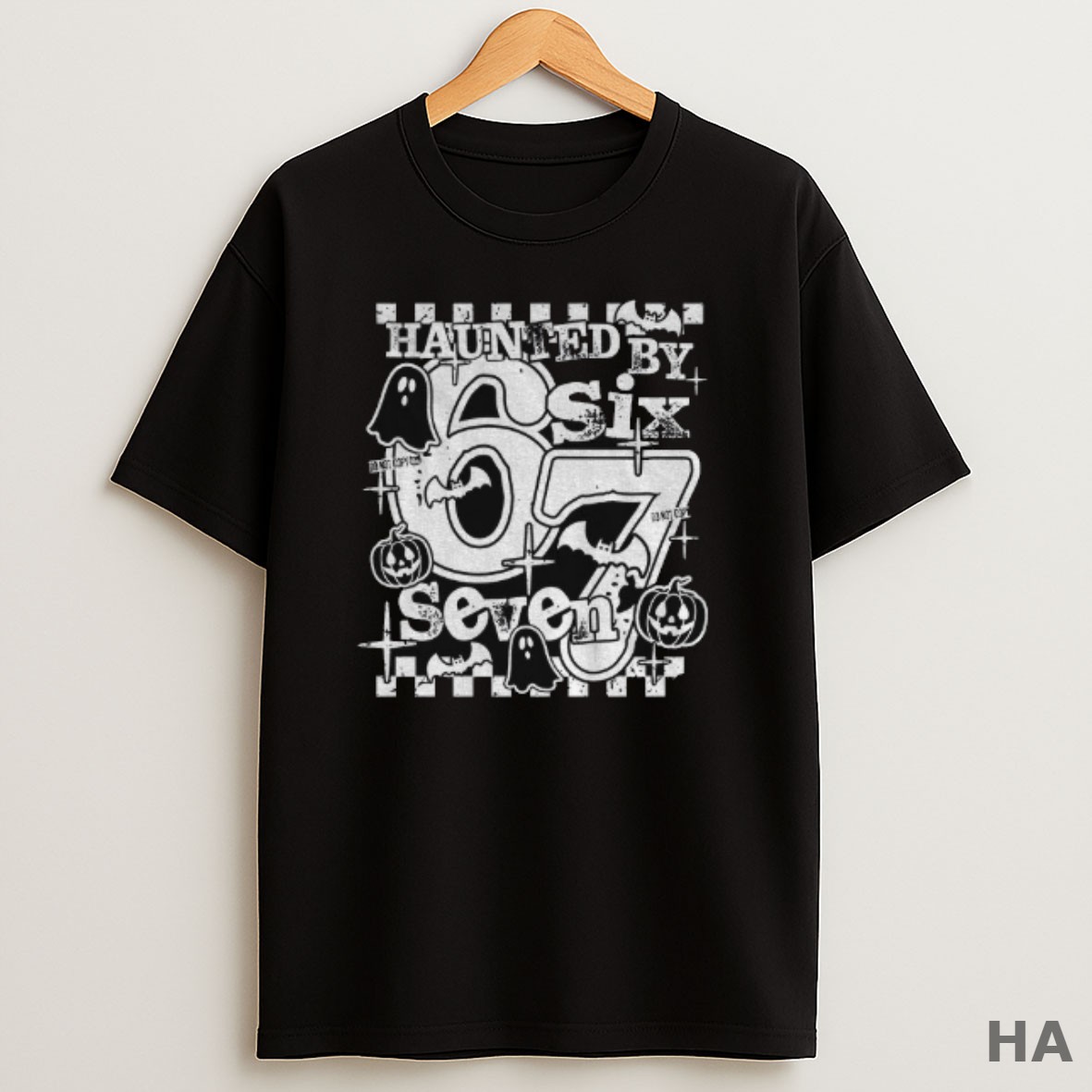 Official Haunted By 67 Six Seven Spooky Halloween 2025 T Shirt