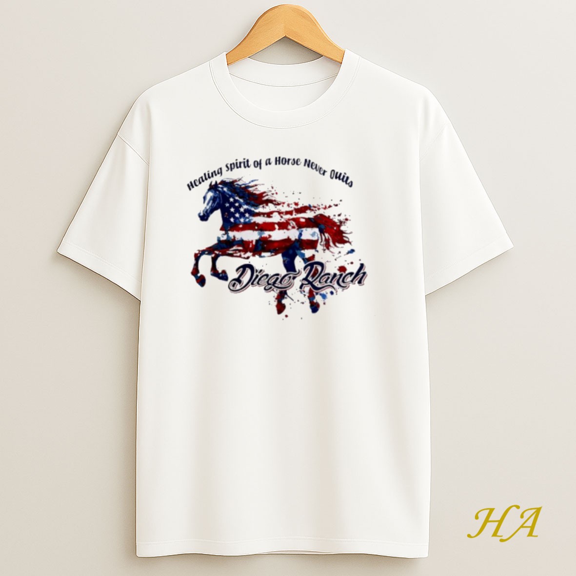 Official Healing Spirit Of A Horse Never Quits Diego Panch T Shirt