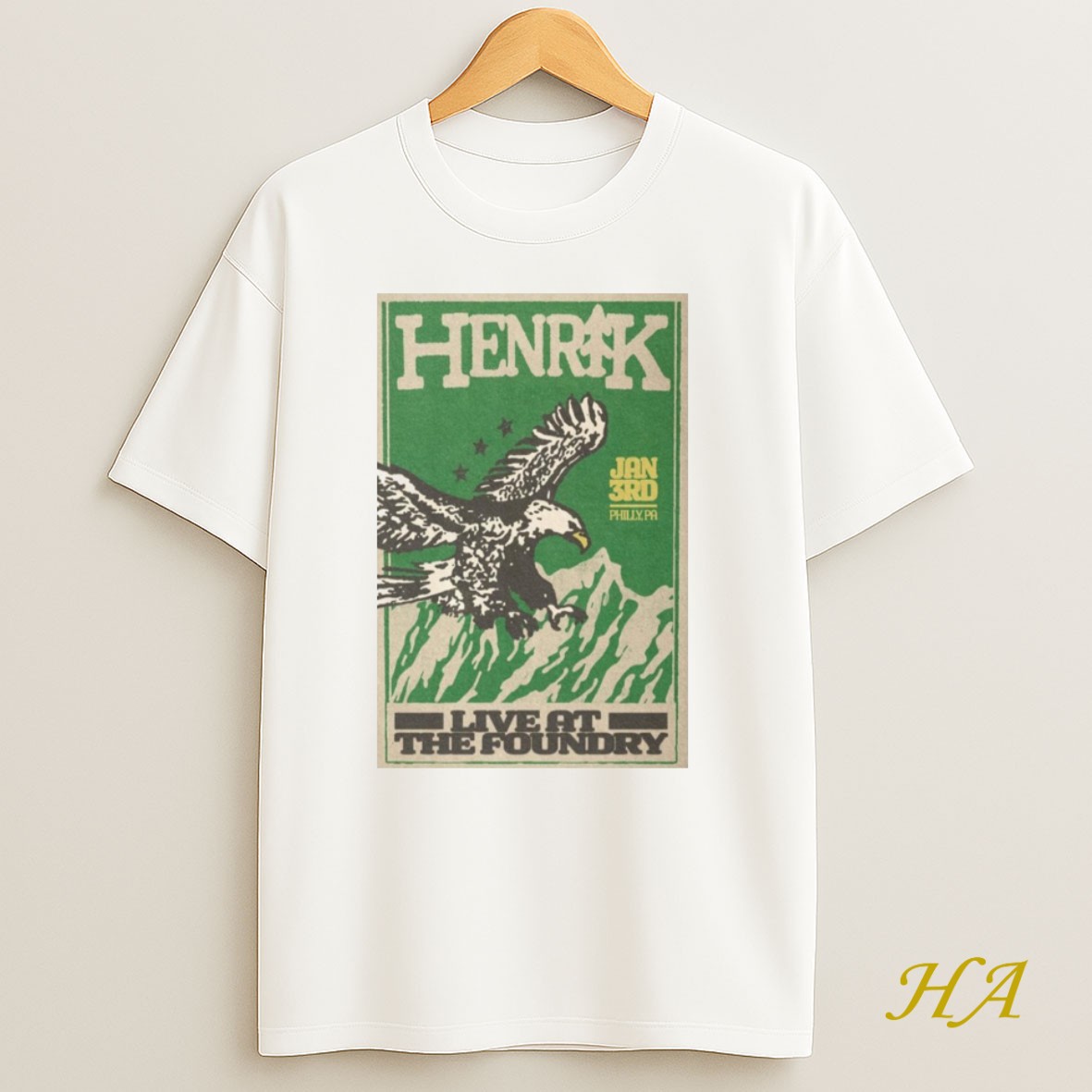 Official Henrik Philly Pa January 3 2026 Concert Shirt