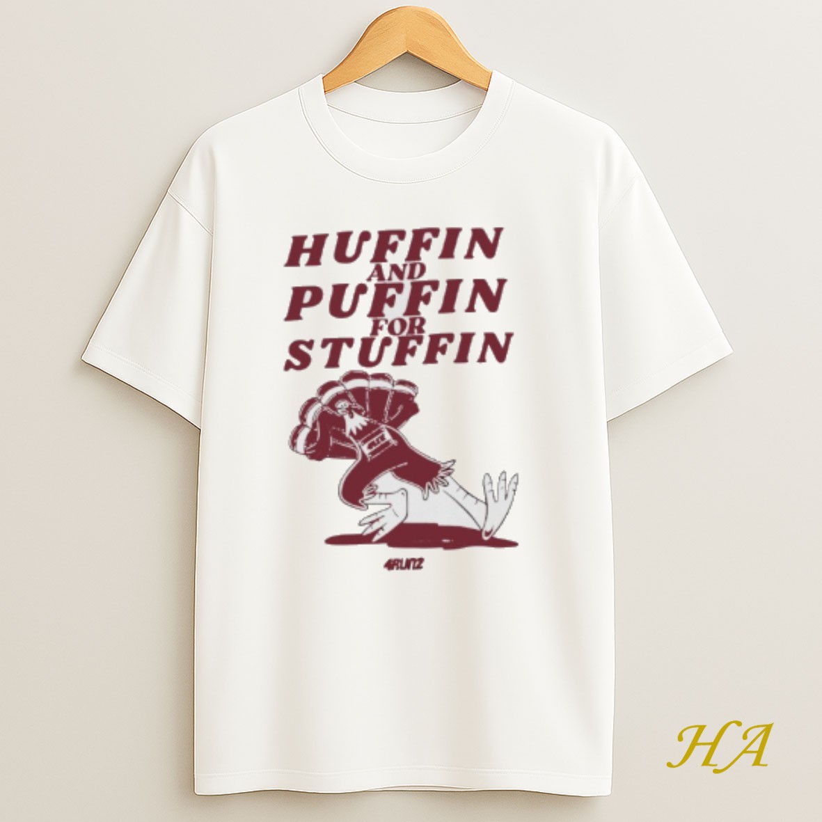 Official Huffin And Puffin For Stuffin Turkey Shirt
