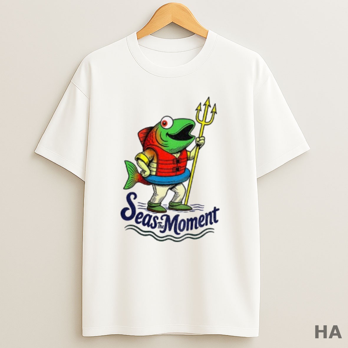 Official Humpy Salmon Holding Trident Seas The Moment Seattle Mariners Mlb Baseball T Shirt
