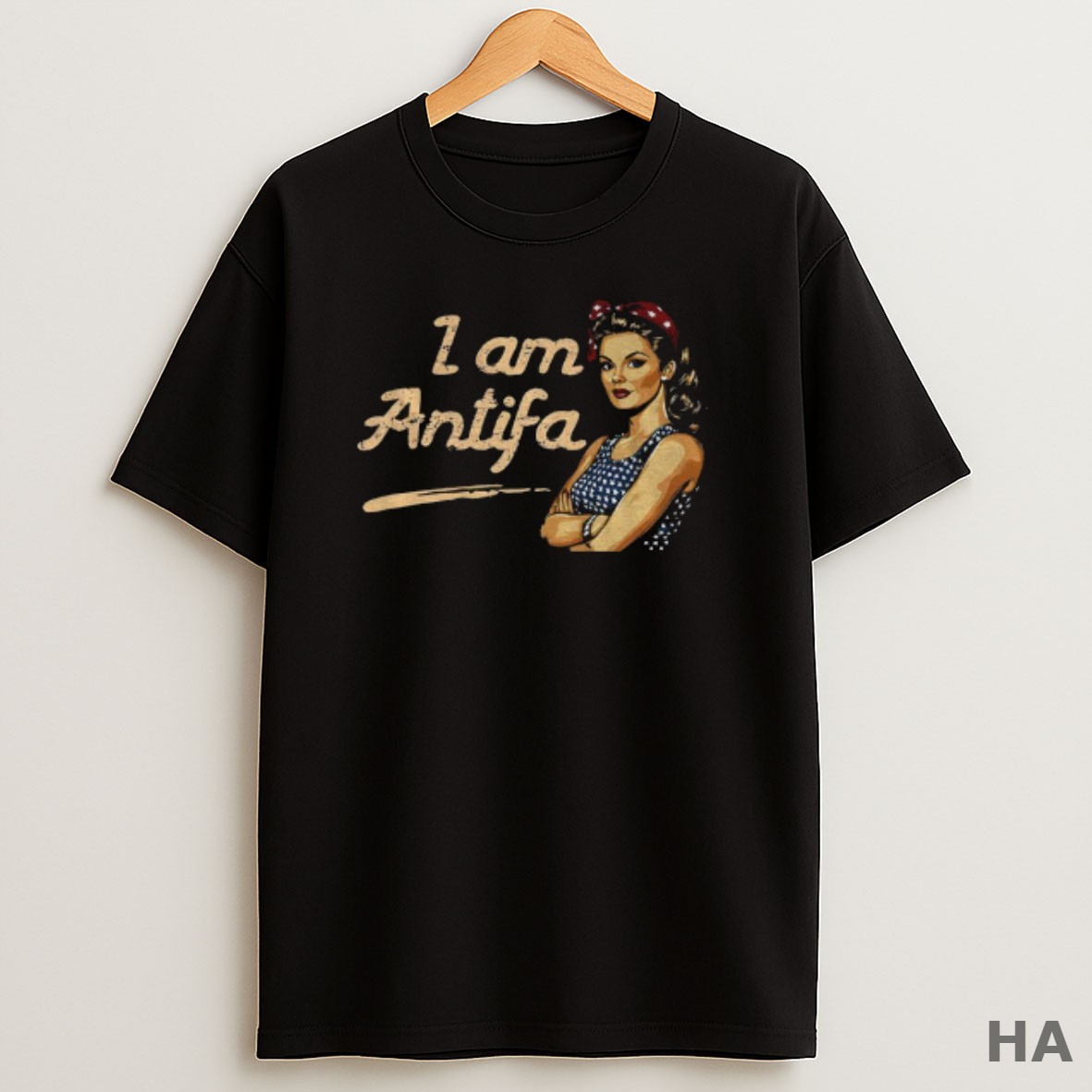 Official I Am Antifa Resist Fascism Resistance Anti Fascist Political T Shirt