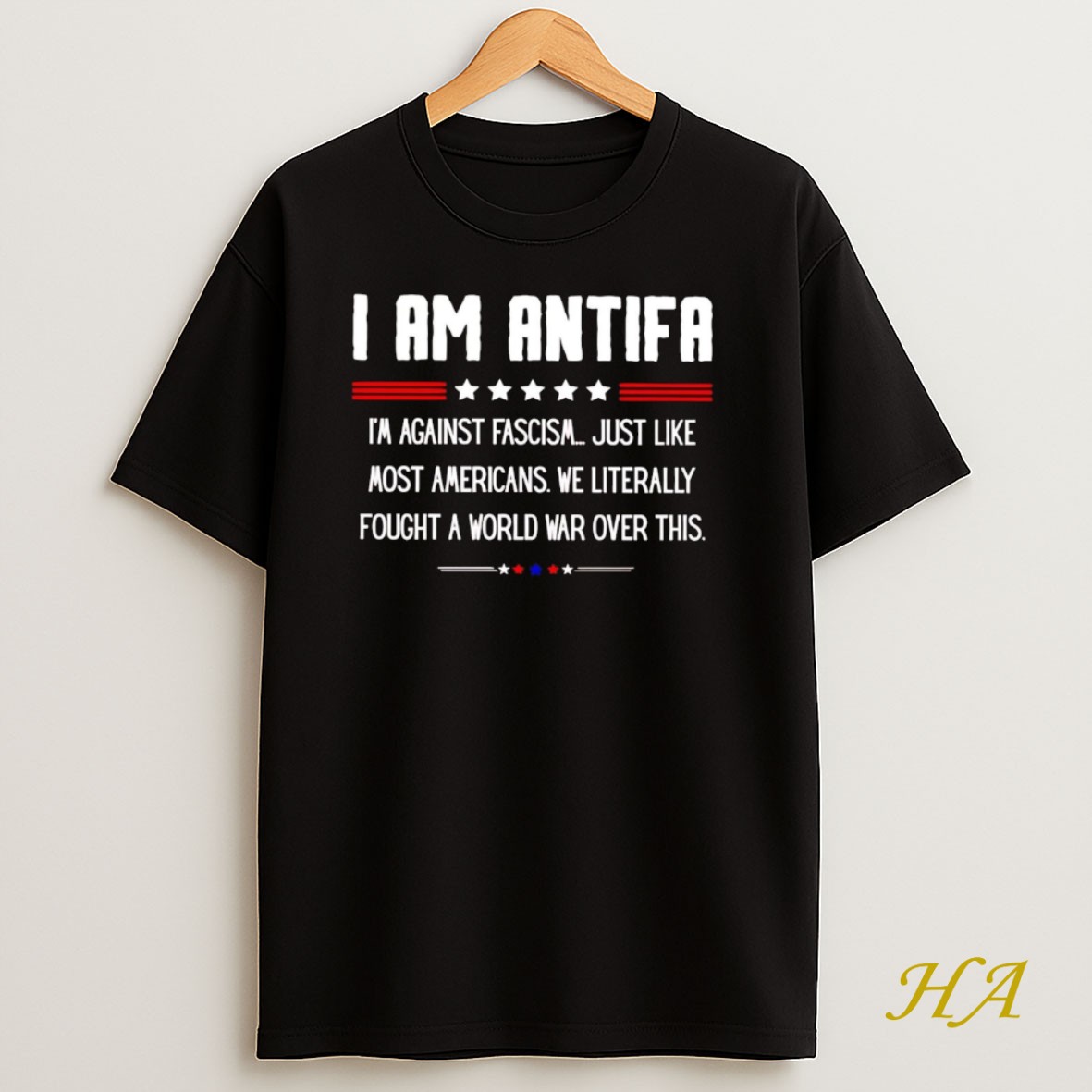 Official I Am Antifa Im Against Fascism Just Like Most Americans T Shirt