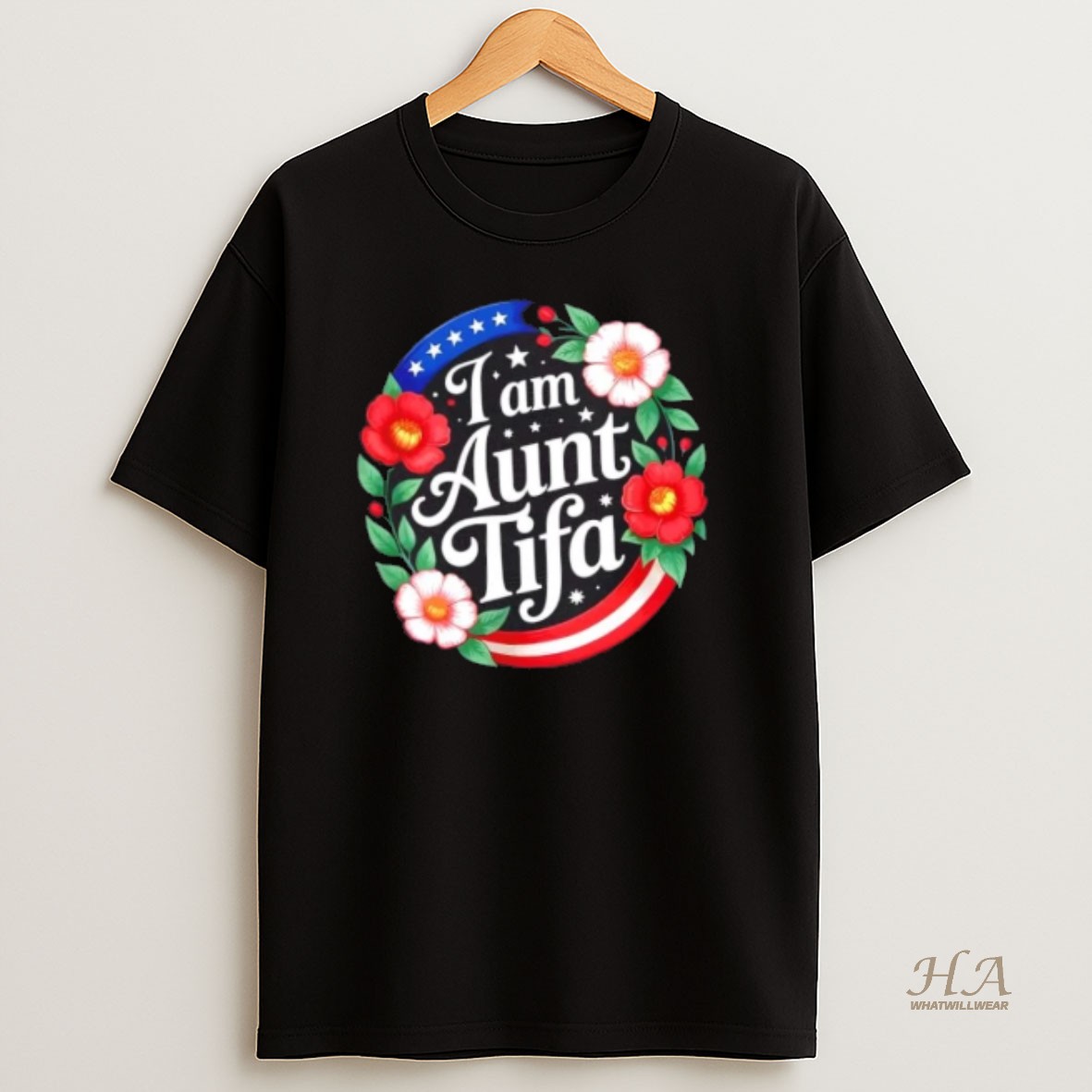 Official I Am Aunt Tifa Floral T Shirt