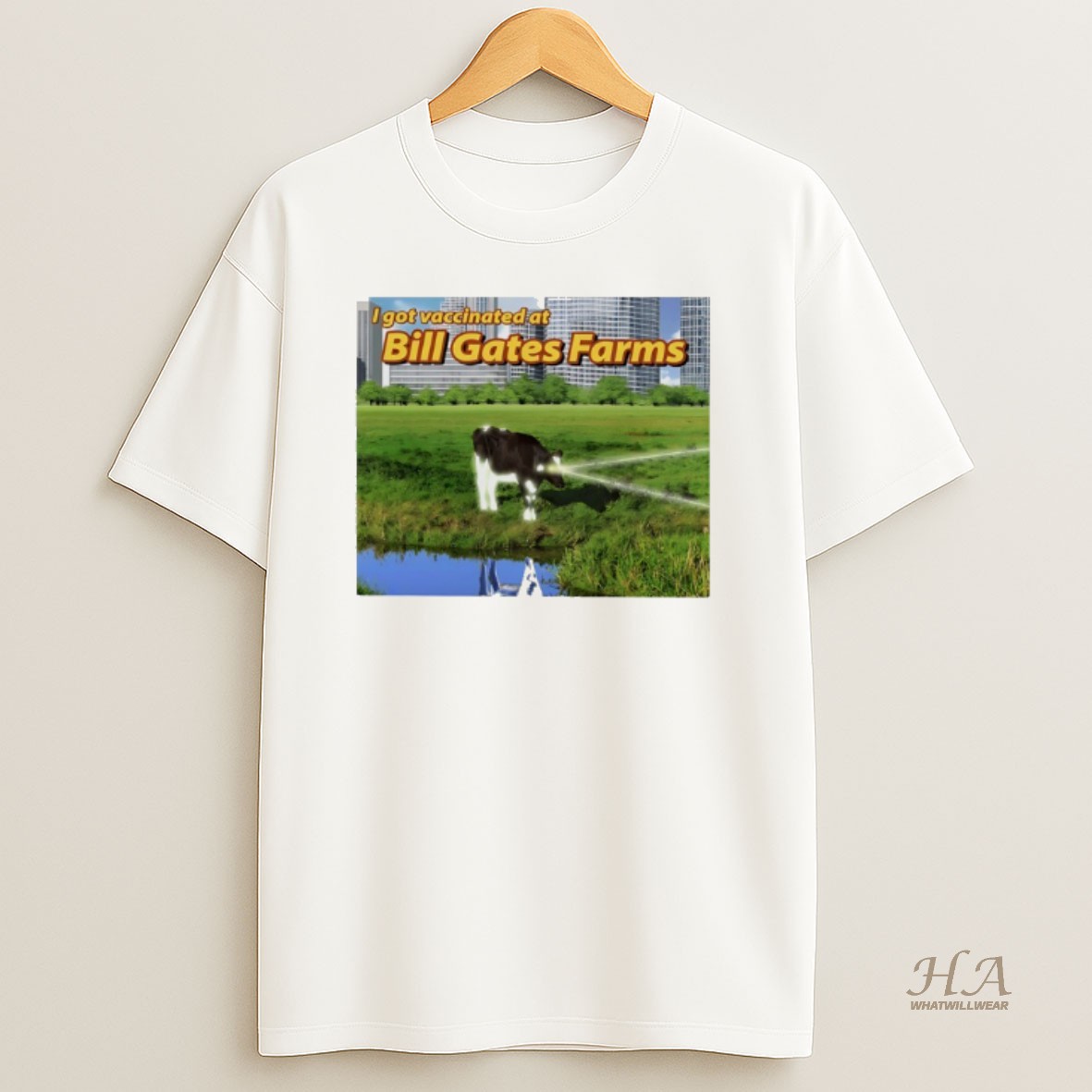 Official I Got Vaccinated At Bill Gates Farms Vaccination Souvenir Shirt