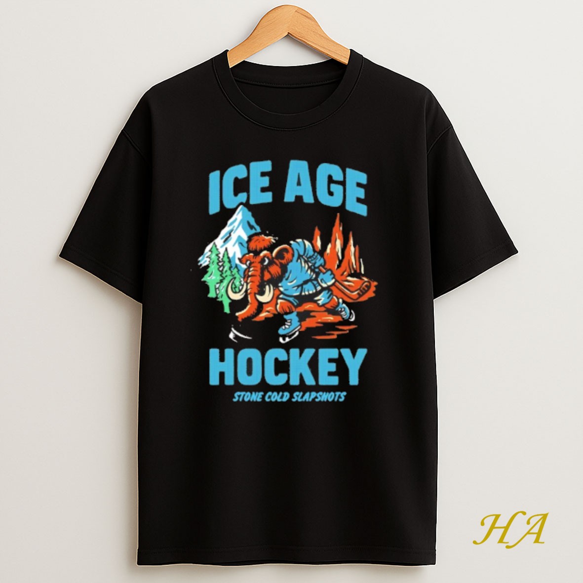 Official Ice Age Hockey Stone Cold Slapshots Shirt