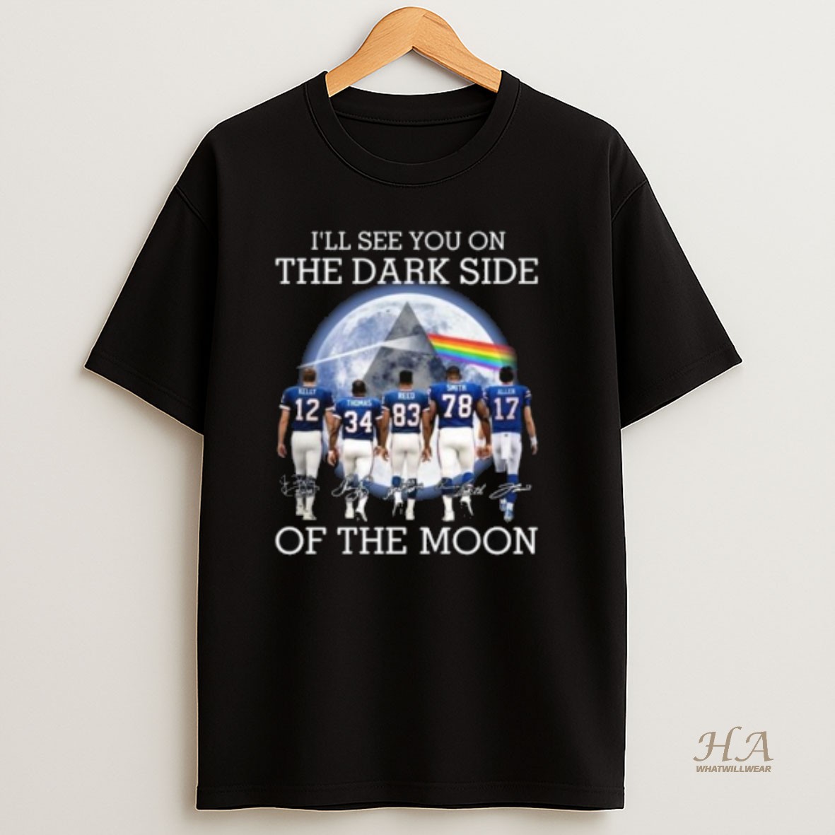 Official Ill See You On The Dark Side Of The Moon Buffalo Bills Legends Signatures 2025 Long Sleve T Shirt