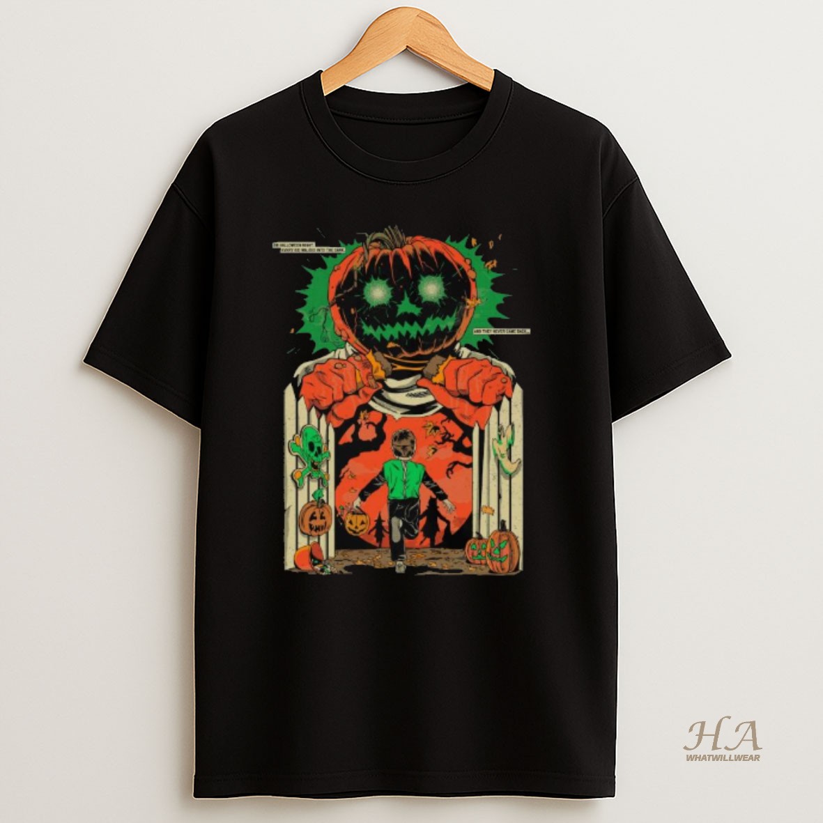 Official Into The Dark Night Of Halloween Long Sleve T Shirt