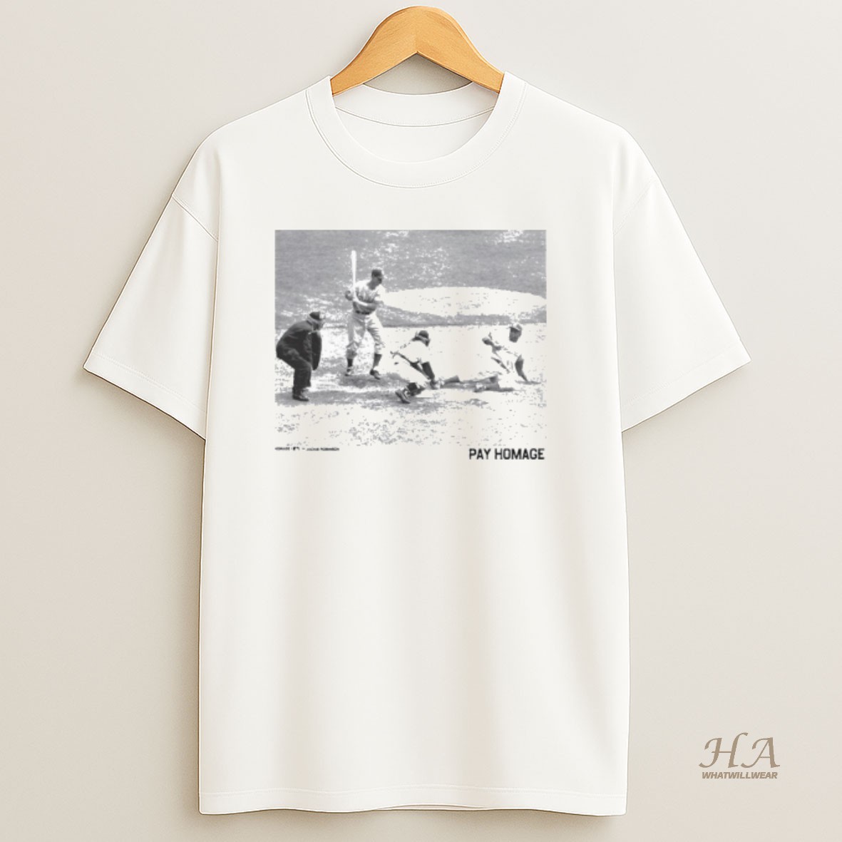 Official Jackie Robinson Brooklyn Dodgers Pay Homage Player T Shirt