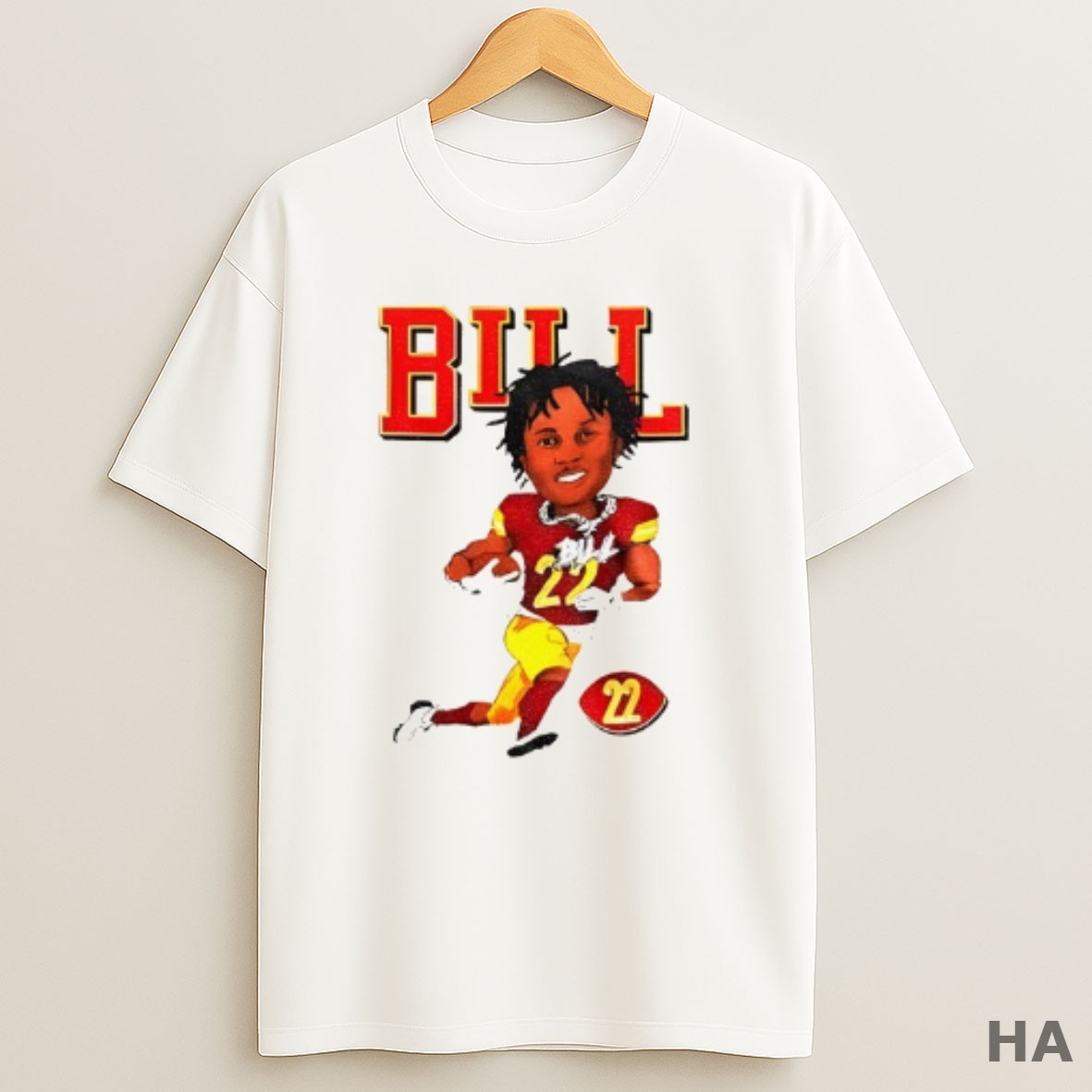 Official Jacory Bill Croskey Merritt 22 Washington Commander Football T Shirt