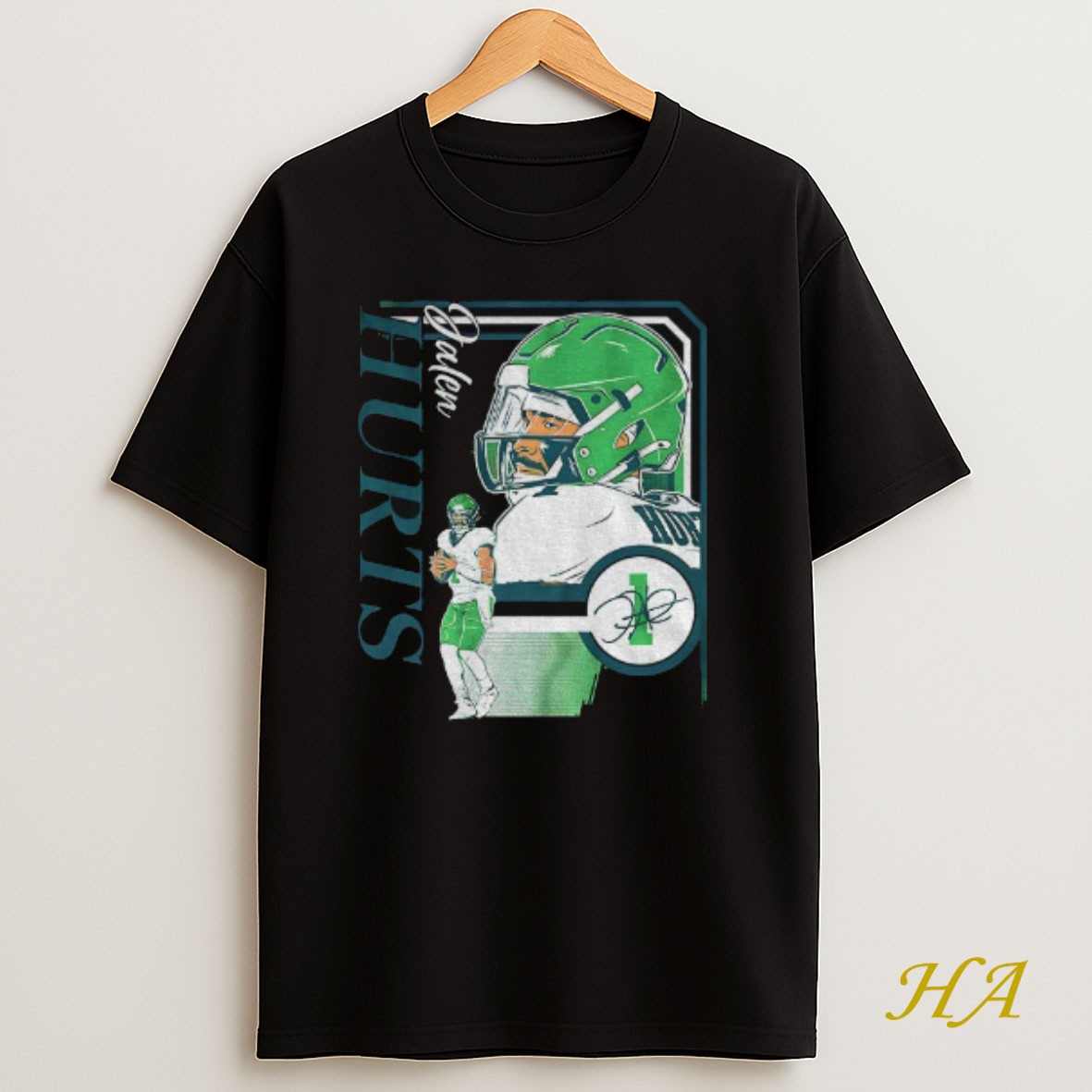 Official Jalen Hurts Philadelphia Eagles Nfl Collage Frame Signature T Shirt