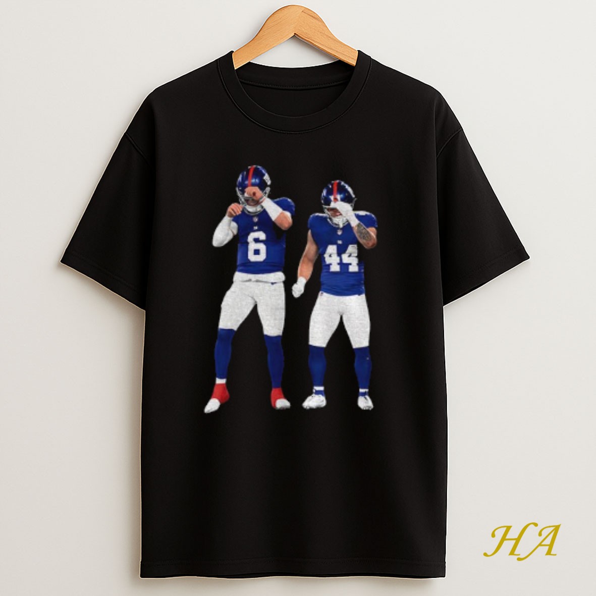 Official Jaxson Dart Cam Skattebo Giants Football Shirt