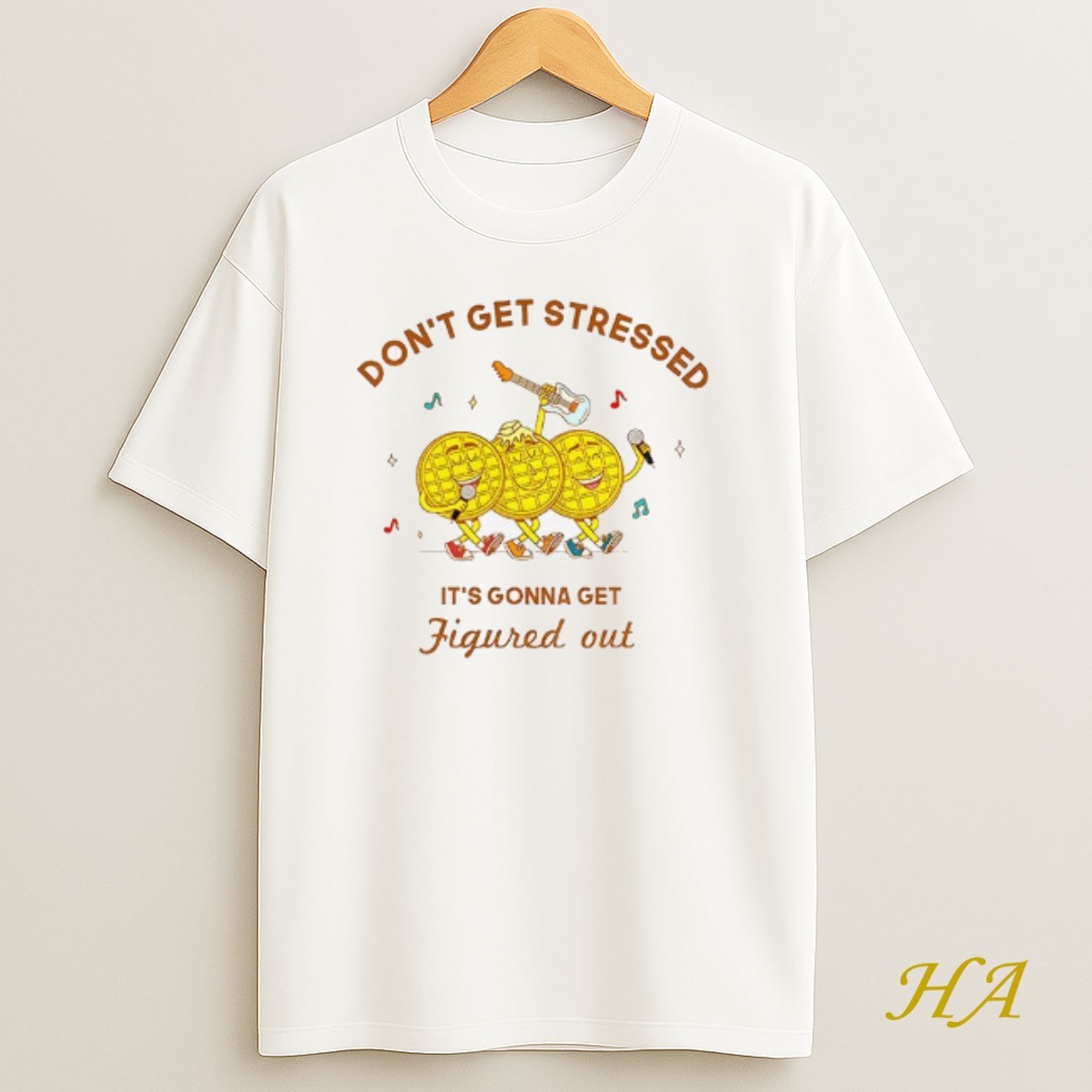 Official Jb Waffle Dont Get Stressed Its Gonna Get Figured Out Meme T Shirt