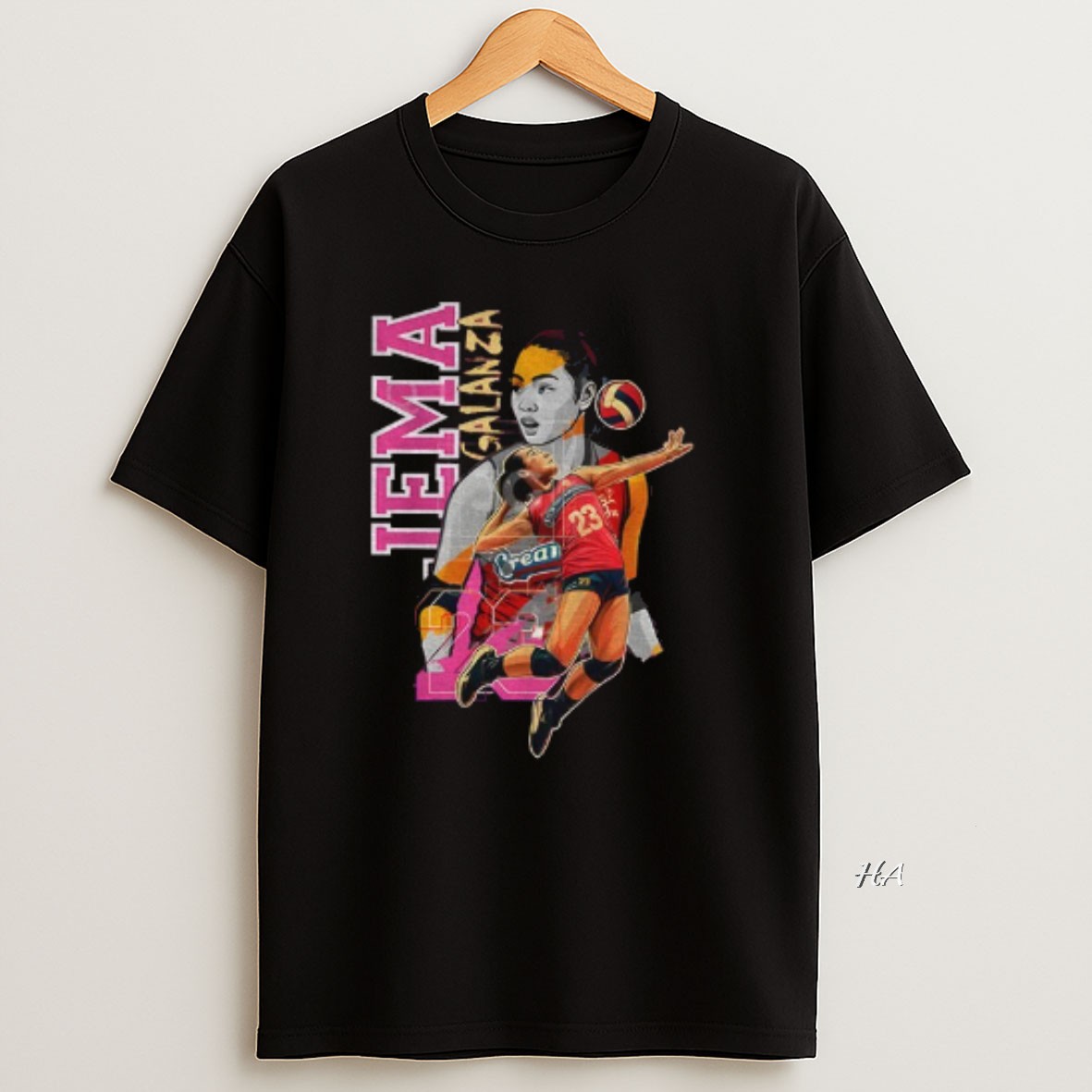 Official Jema Galanza Adamson Soaring Lady Falcons Uaap Graphic T Shirt