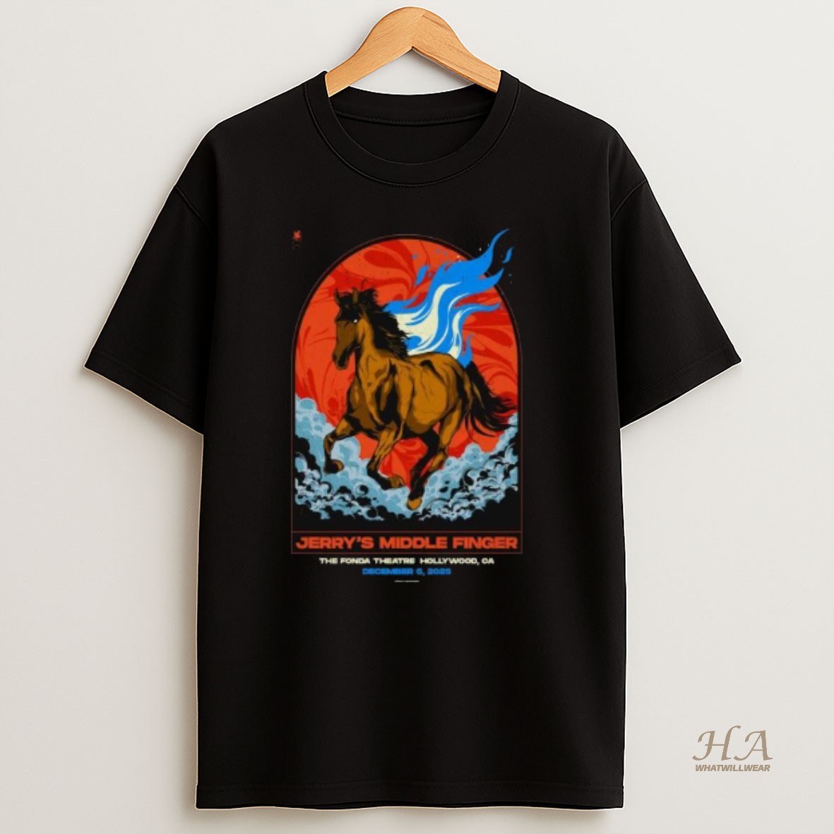Official Jerrys Middle Finger Hollywood December 6 2025 Long Sleve T Shirt