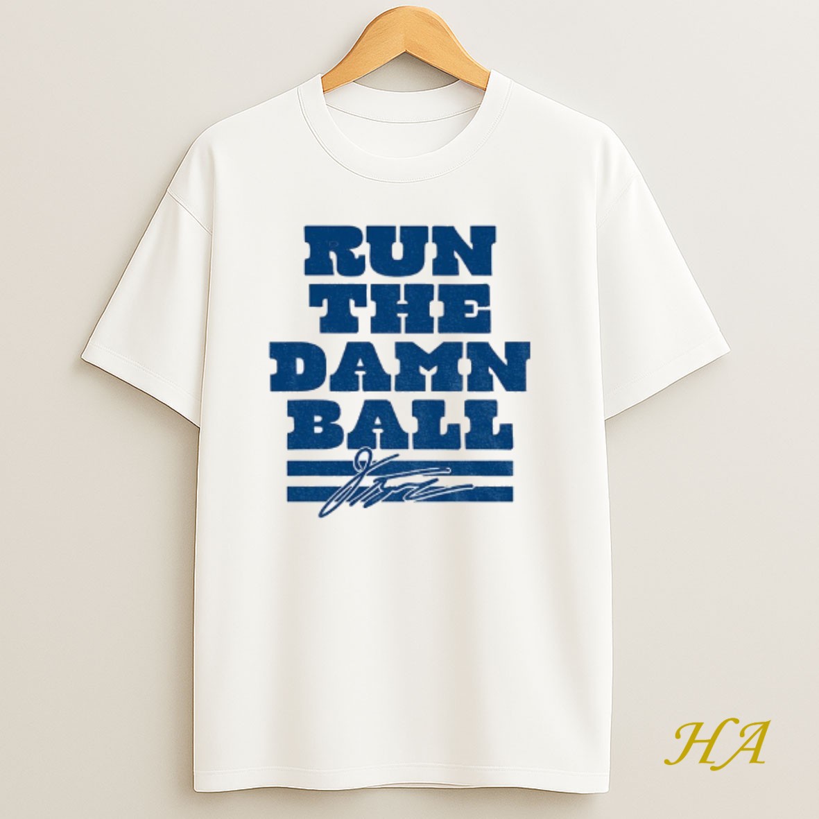 Official Jonathan Taylor Indianapolis Colts Nfl Run The Damn Ball Signature T Shirt