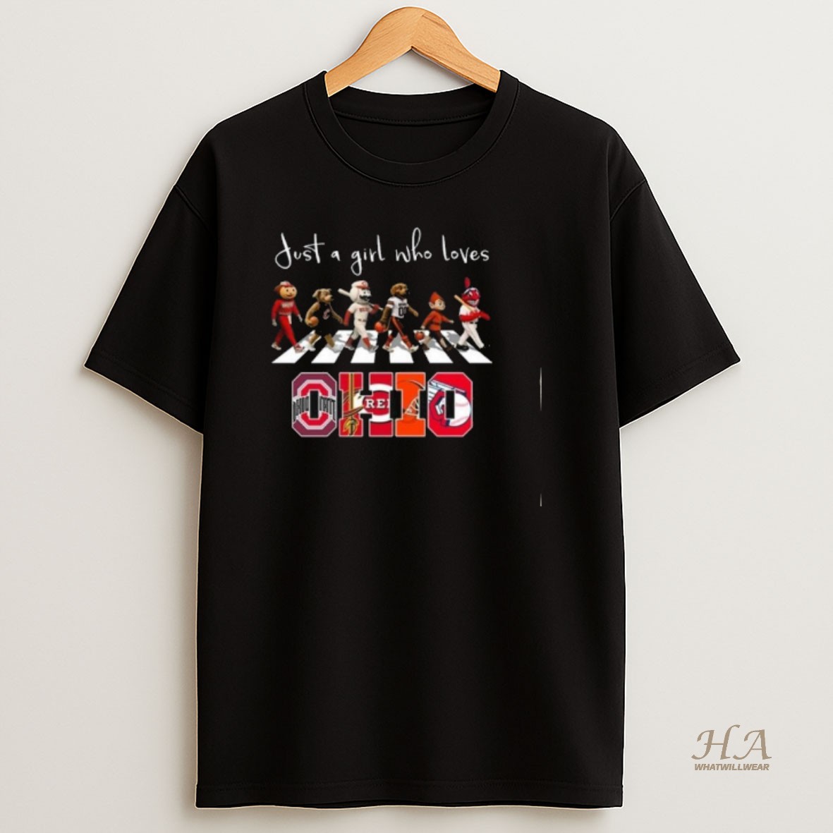 Official Just A Girl Who Loves Mascot Ohio City Sports All Team 2025 Long Sleve T Shirt
