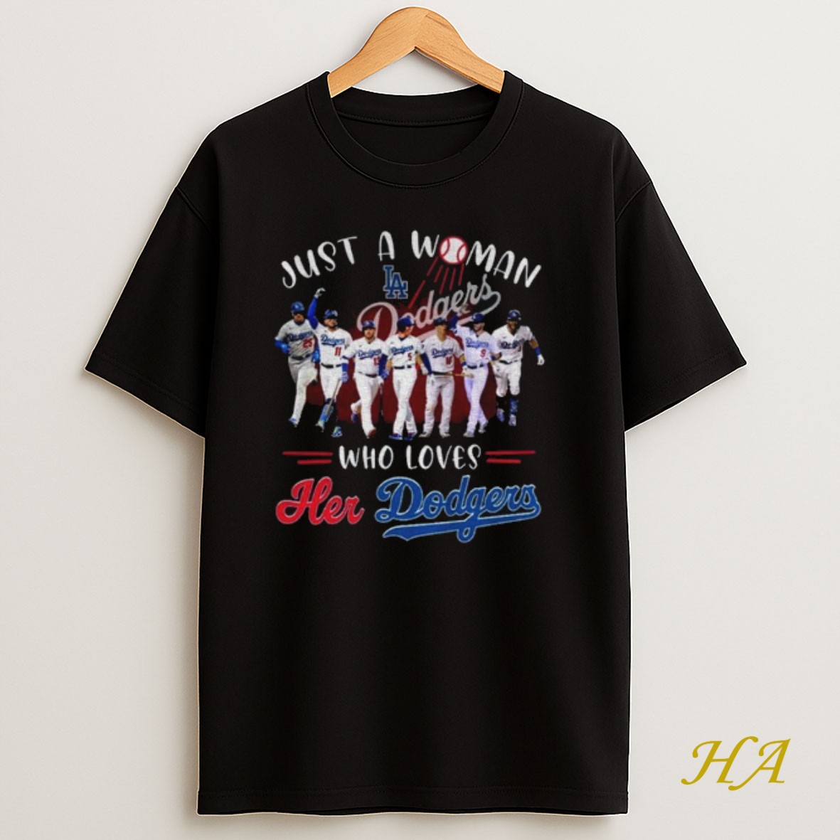 Official Just A Woman Who Loves Her Los Angeles Dodgers Shirt