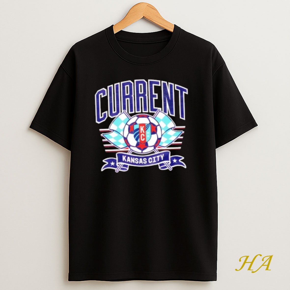 Official Kansas City Current Flags T Shirt