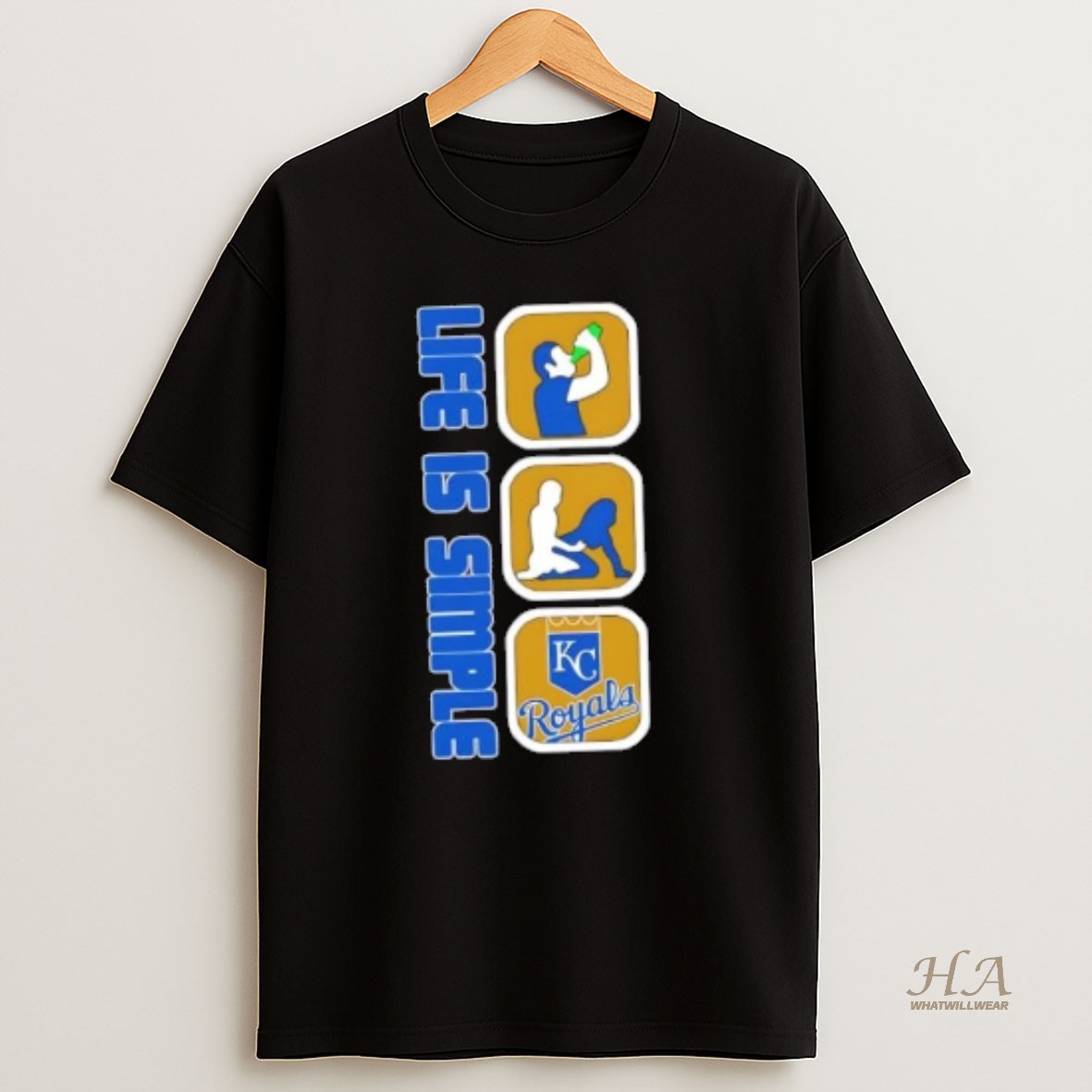 Official Kansas City Royals Baseball Life Is Simple T Shirt