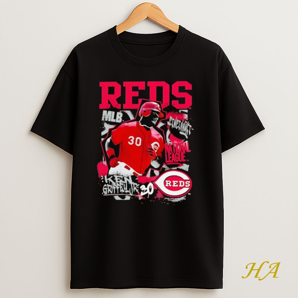 Official Ken Griffey Jr National League Cincinnati Reds T Shirt