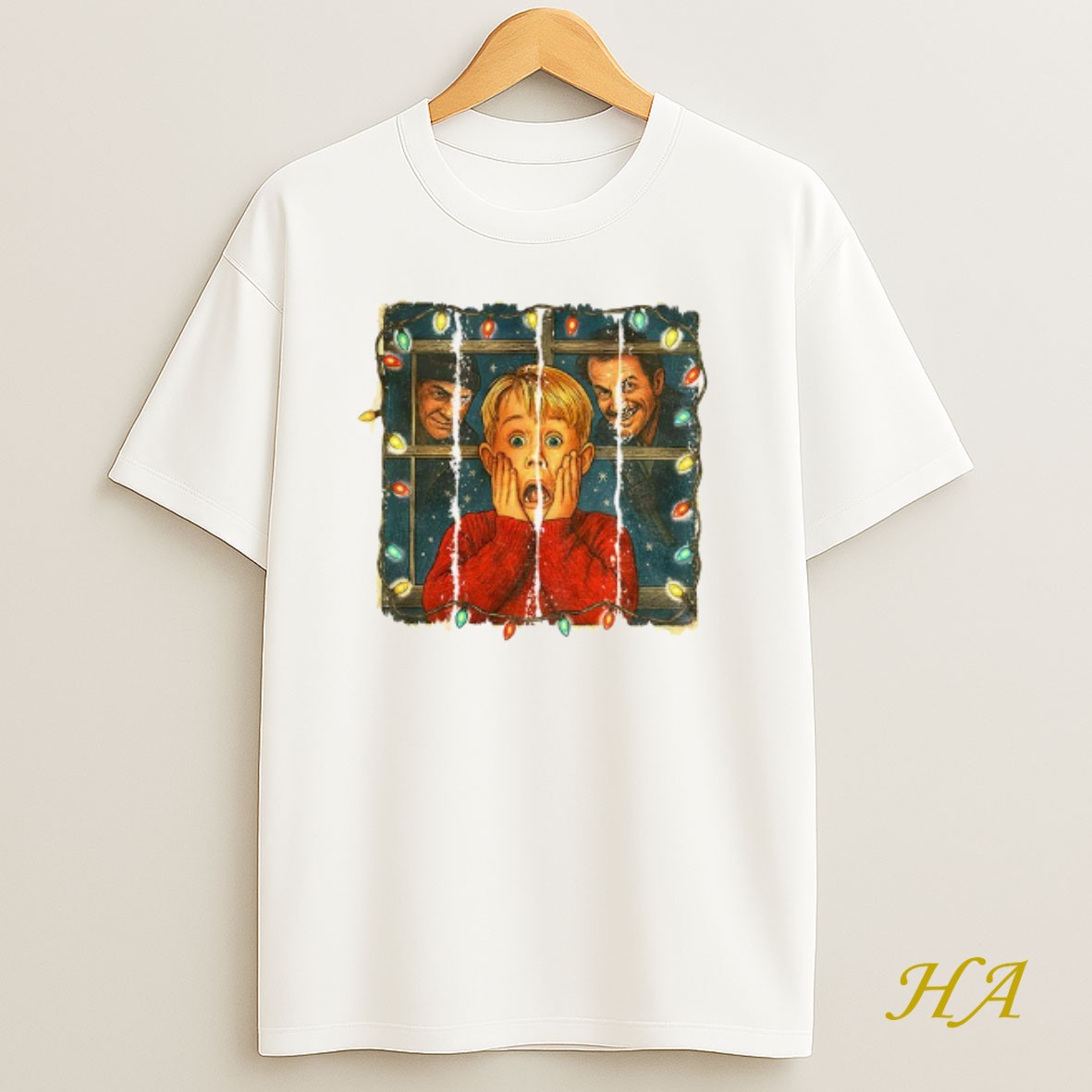Official Kevin Mccallister Harry And Marv Home Alone Movie Merry Christmas T Shirt
